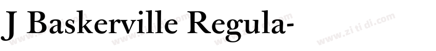 J Baskerville Regula字体转换